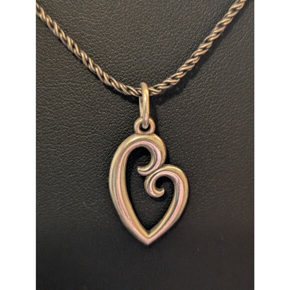 Signed James Avery 925 Sterling Silver 'A Mother's Love' Heart Pendant Necklace - Picture 7 of 10